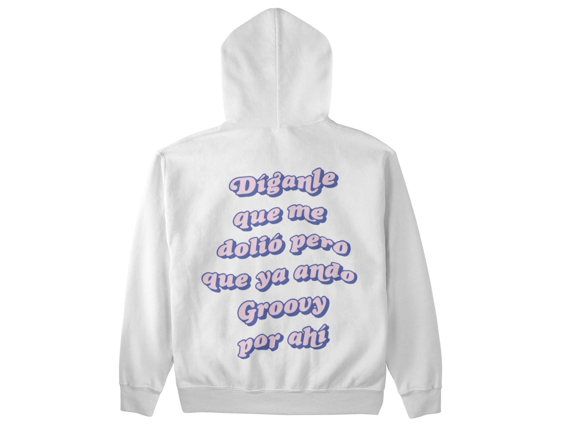 WHITE GROOVY HOODIE